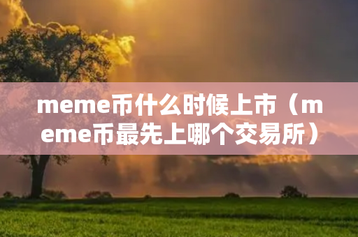 meme币什么时候上市（meme币最先上哪个交易所）