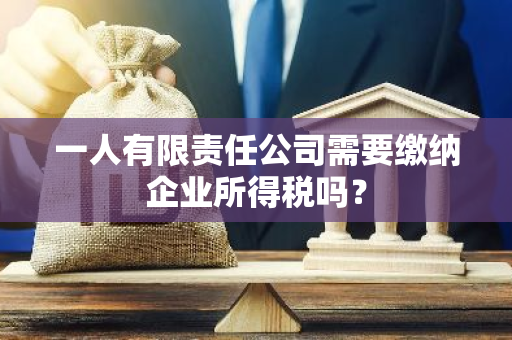 一人有限责任公司需要缴纳企业所得税吗？