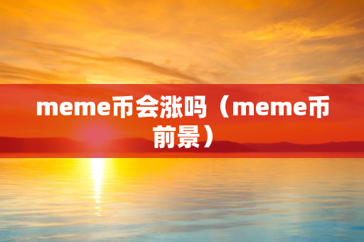 meme币会涨吗（meme币前景）