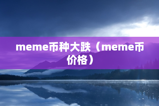 meme币种大跌（meme币价格）