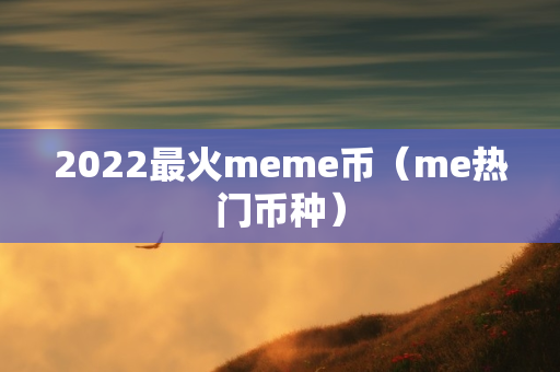 2022最火meme币（me热门币种）