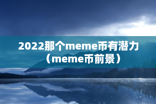 2022那个meme币有潜力（meme币前景）