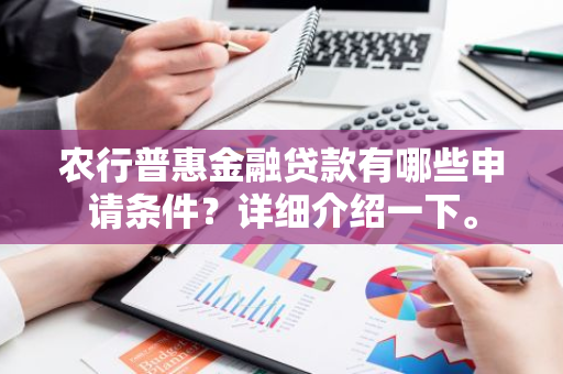 农行普惠金融贷款有哪些申请条件？详细介绍一下。