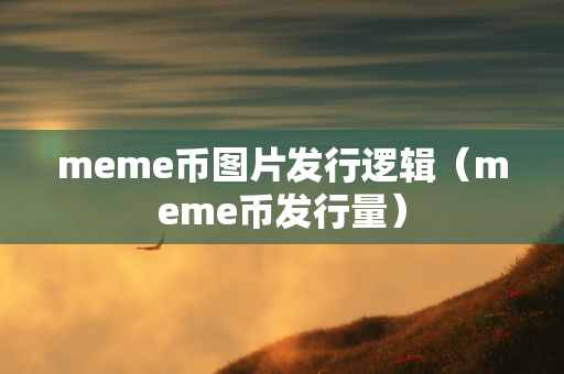 meme币图片发行逻辑（meme币发行量）