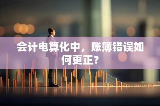 会计电算化中，账簿错误如何更正？