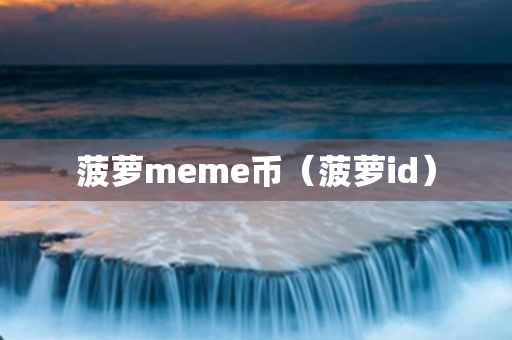 菠萝meme币（菠萝id）