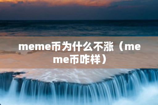 meme币为什么不涨（meme币咋样）