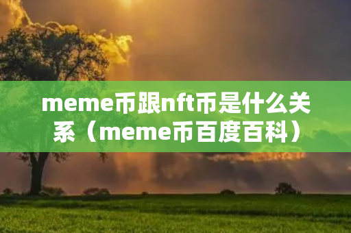 meme币跟nft币是什么关系（meme币百度百科）