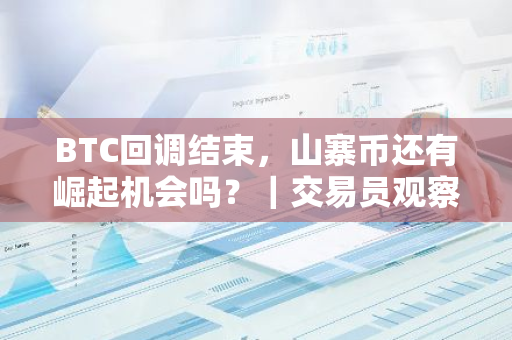 BTC回调结束，山寨币还有崛起机会吗？｜交易员观察