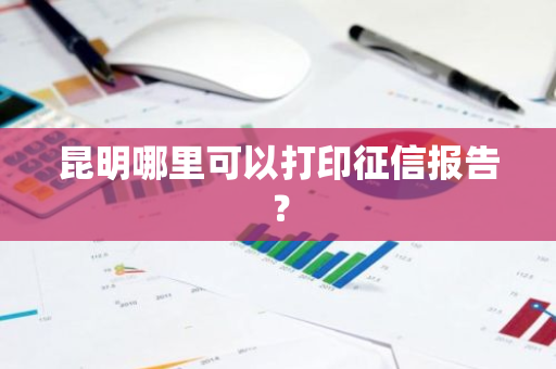 昆明哪里可以打印征信报告？