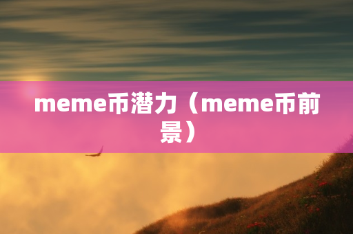 meme币潜力（meme币前景）