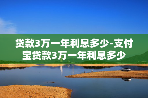 贷款3万一年利息多少-支付宝贷款3万一年利息多少