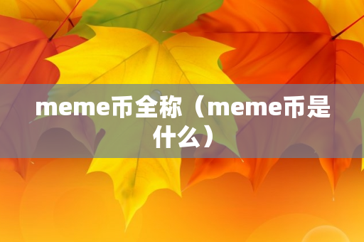 meme币全称（meme币是什么）