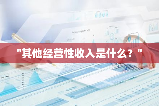 "其他经营性收入是什么？"