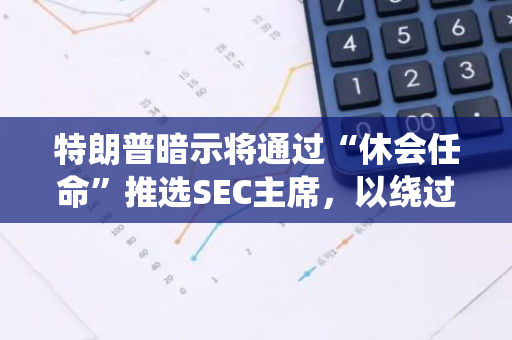 特朗普暗示将通过“休会任命”推选SEC主席，以绕过确认程序