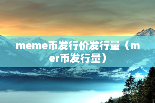 meme币发行价发行量（mer币发行量）