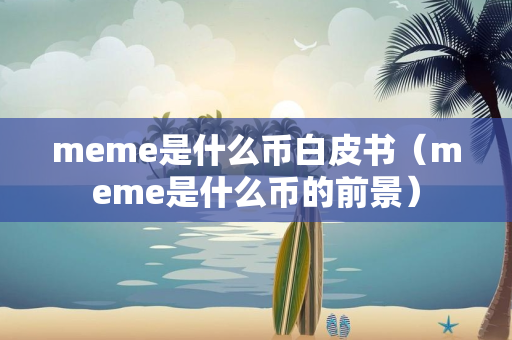 meme是什么币白皮书（meme是什么币的前景）