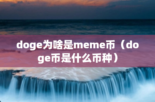 doge为啥是meme币（doge币是什么币种）