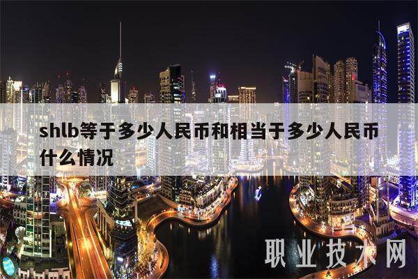 shlb等于多少人民币和相当于多少人民币什么情况