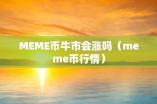 MEME币牛市会涨吗（meme币行情）