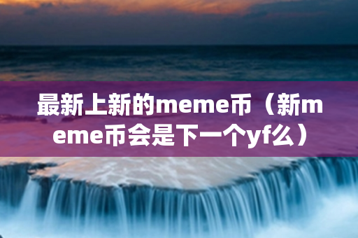 最新上新的meme币（新meme币会是下一个yf么）