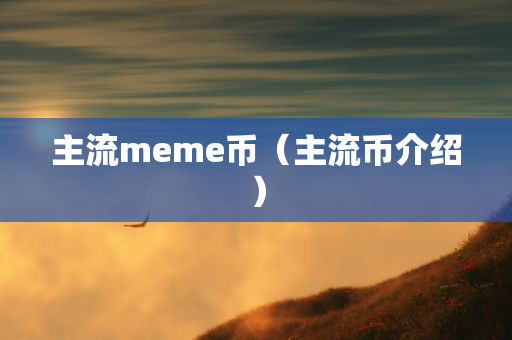 主流meme币（主流币介绍）