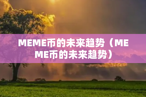 MEME币的未来趋势（MEME币的未来趋势）