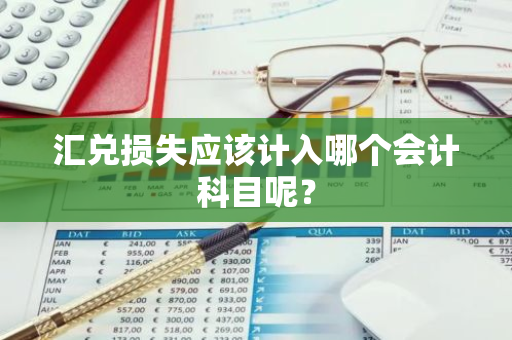 汇兑损失应该计入哪个会计科目呢？