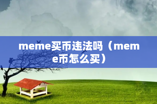 meme买币违法吗（meme币怎么买）