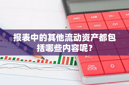 报表中的其他流动资产都包括哪些内容呢？