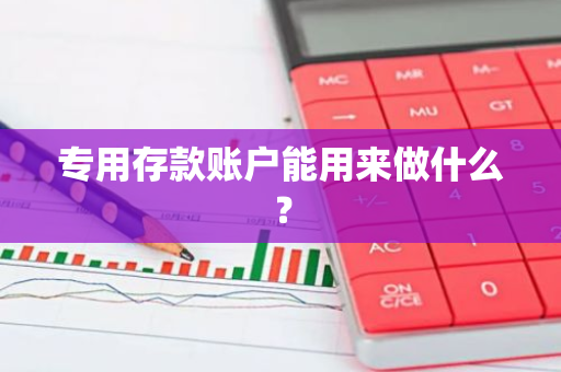 专用存款账户能用来做什么？