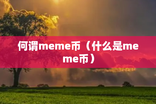 何谓meme币（什么是meme币）