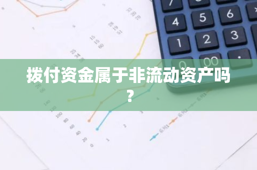 拨付资金属于非流动资产吗？