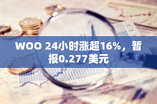 WOO 24小时涨超16%，暂报0.277美元