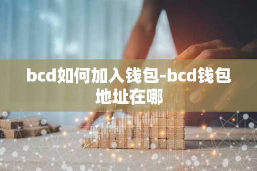 bcd如何加入钱包-bcd钱包地址在哪