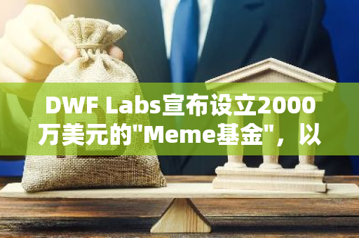 DWF Labs宣布设立2000万美元的"Meme基金"，以推动互联网文化的发展和创新