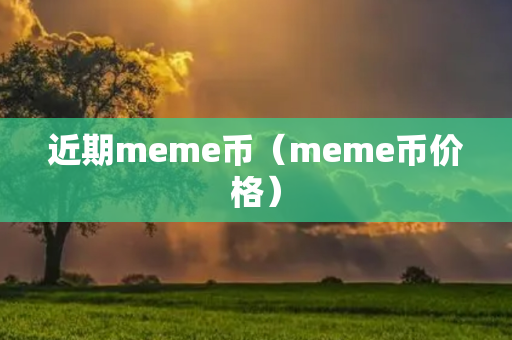 近期meme币（meme币价格）