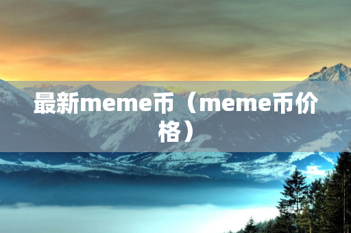 最新meme币（meme币价格）