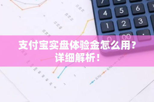 支付宝实盘体验金怎么用？详细解析！