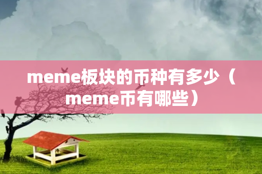 meme板块的币种有多少（meme币有哪些）