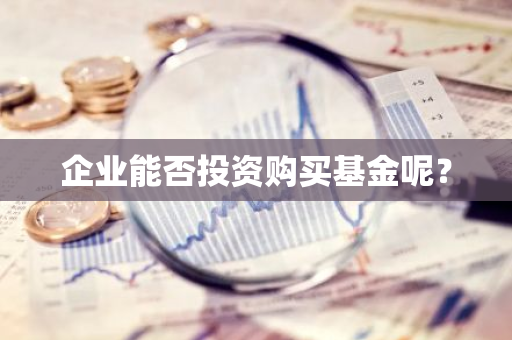 企业能否投资购买基金呢？