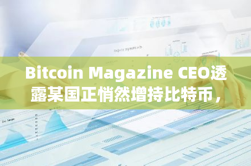 Bitcoin Magazine CEO透露某国正悄然增持比特币，已成为前五大持有者