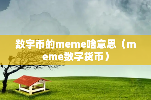 数字币的meme啥意思（meme数字货币）