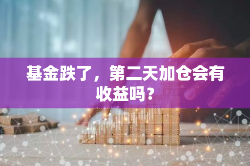 基金跌了，第二天加仓会有收益吗？