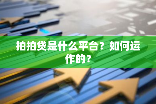 拍拍贷是什么平台？如何运作的？