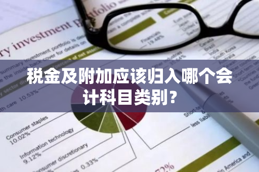 税金及附加应该归入哪个会计科目类别？