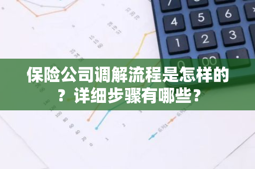 保险公司调解流程是怎样的？详细步骤有哪些？