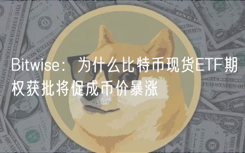 Bitwis：为什么比特币现货TF期权获批将促成币价暴涨