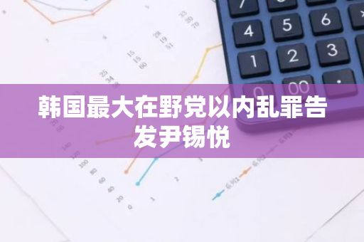 韩国最大在野党以内乱罪告发尹锡悦