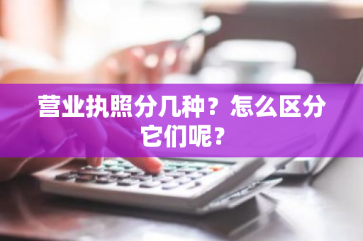 营业执照分几种？怎么区分它们呢？